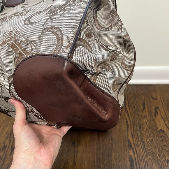 Celine Triomphe Vintage Canvas and Leather Bag - Picture 5 of 14